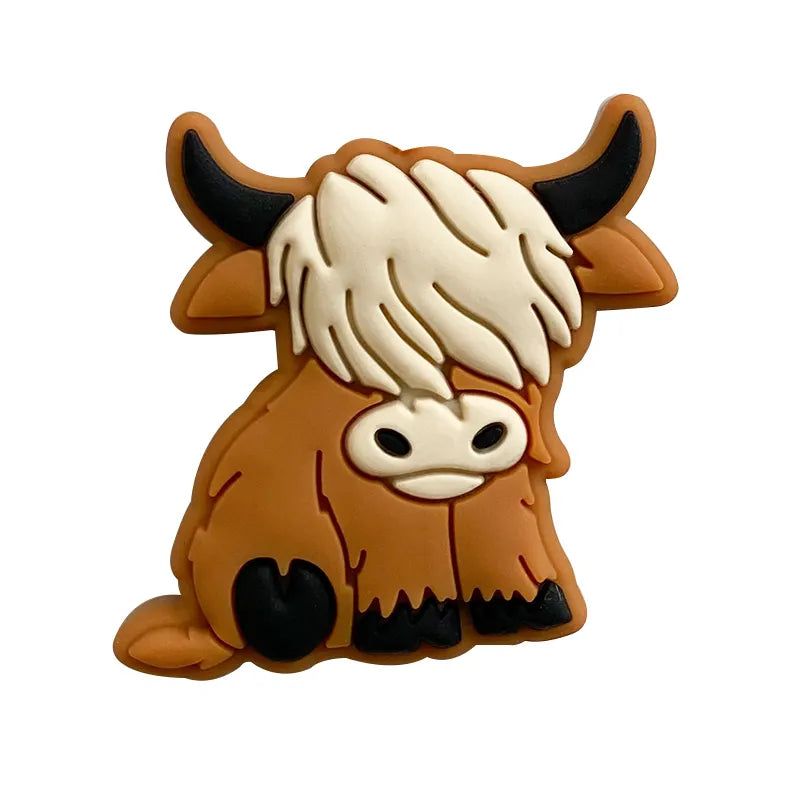 Highland Cow Silicone Focal Beads