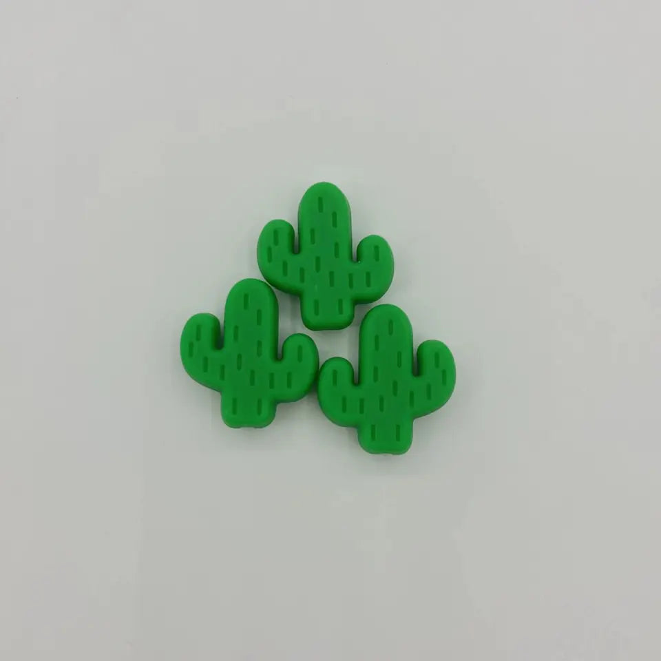 Cactus Silicone Focal Bead