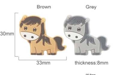 Horse Silicone Focal Bead