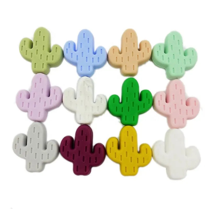 Cactus Silicone Focal Bead