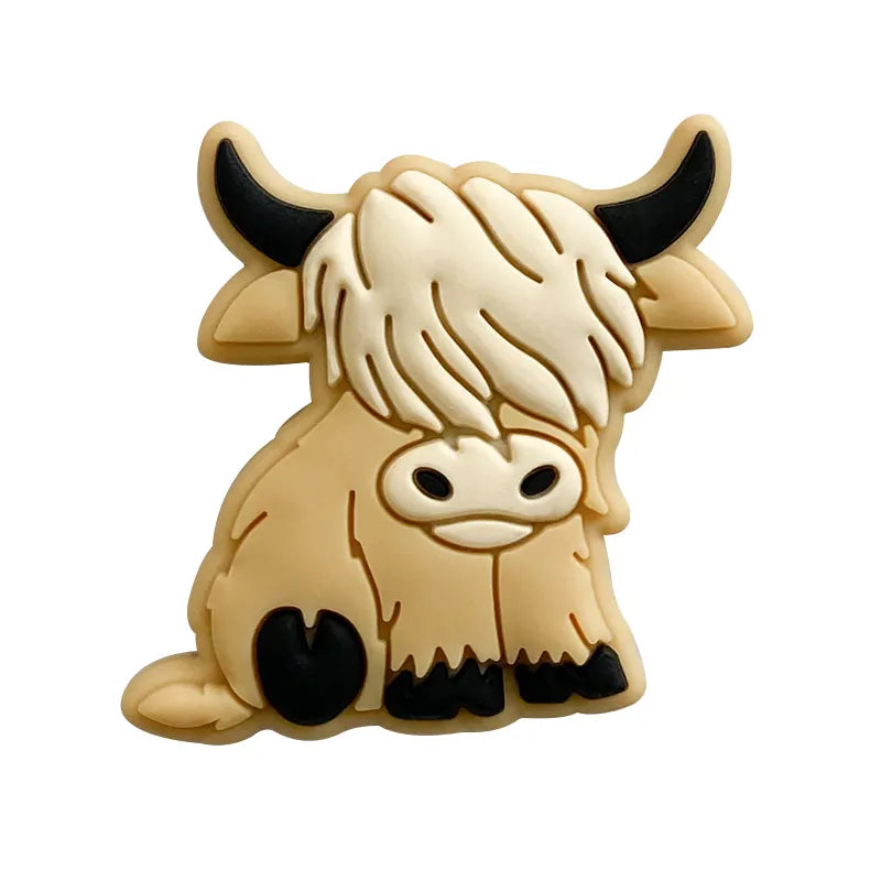 Highland Cow Silicone Focal Beads