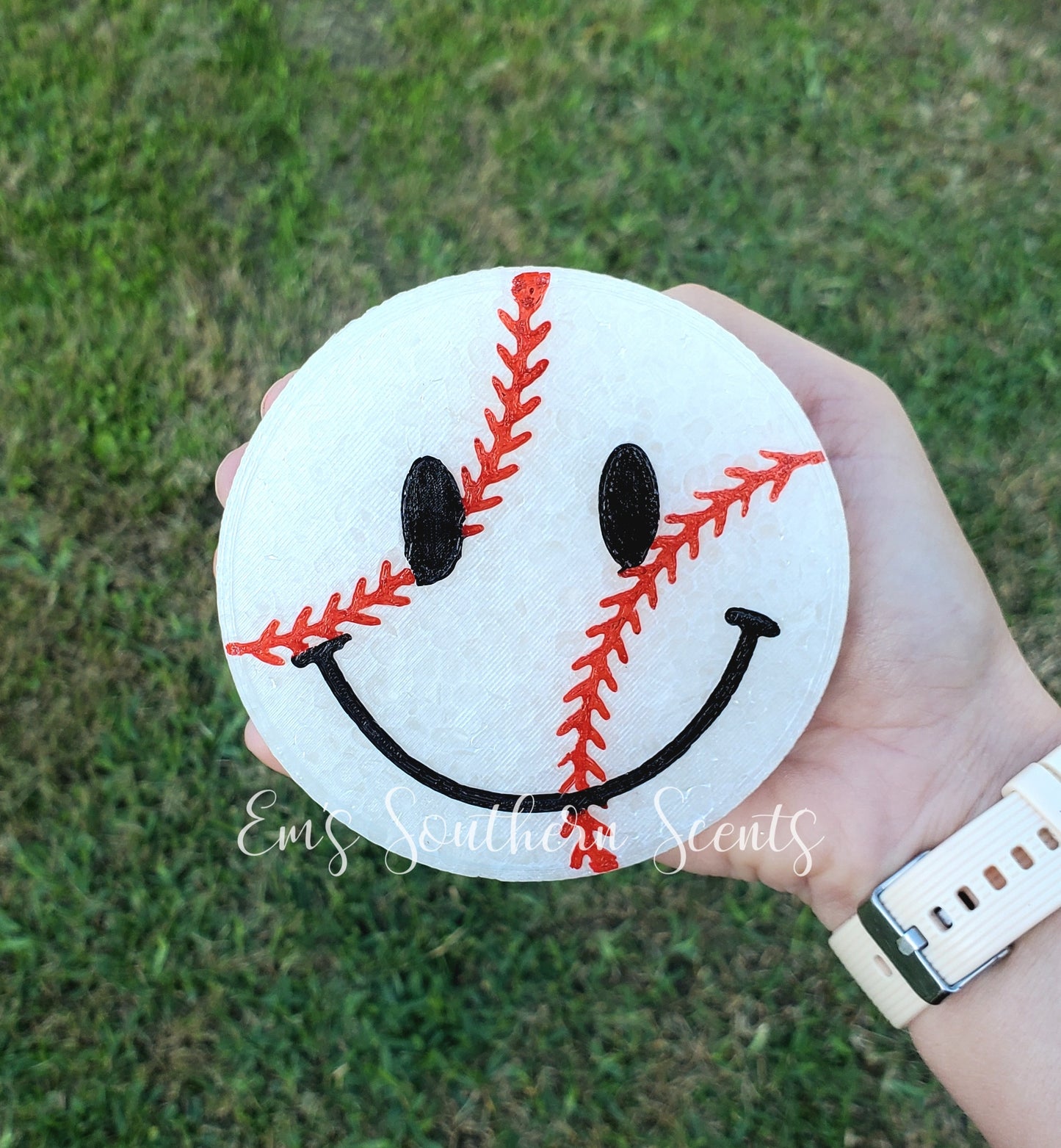 Smiley Baseball Freshie